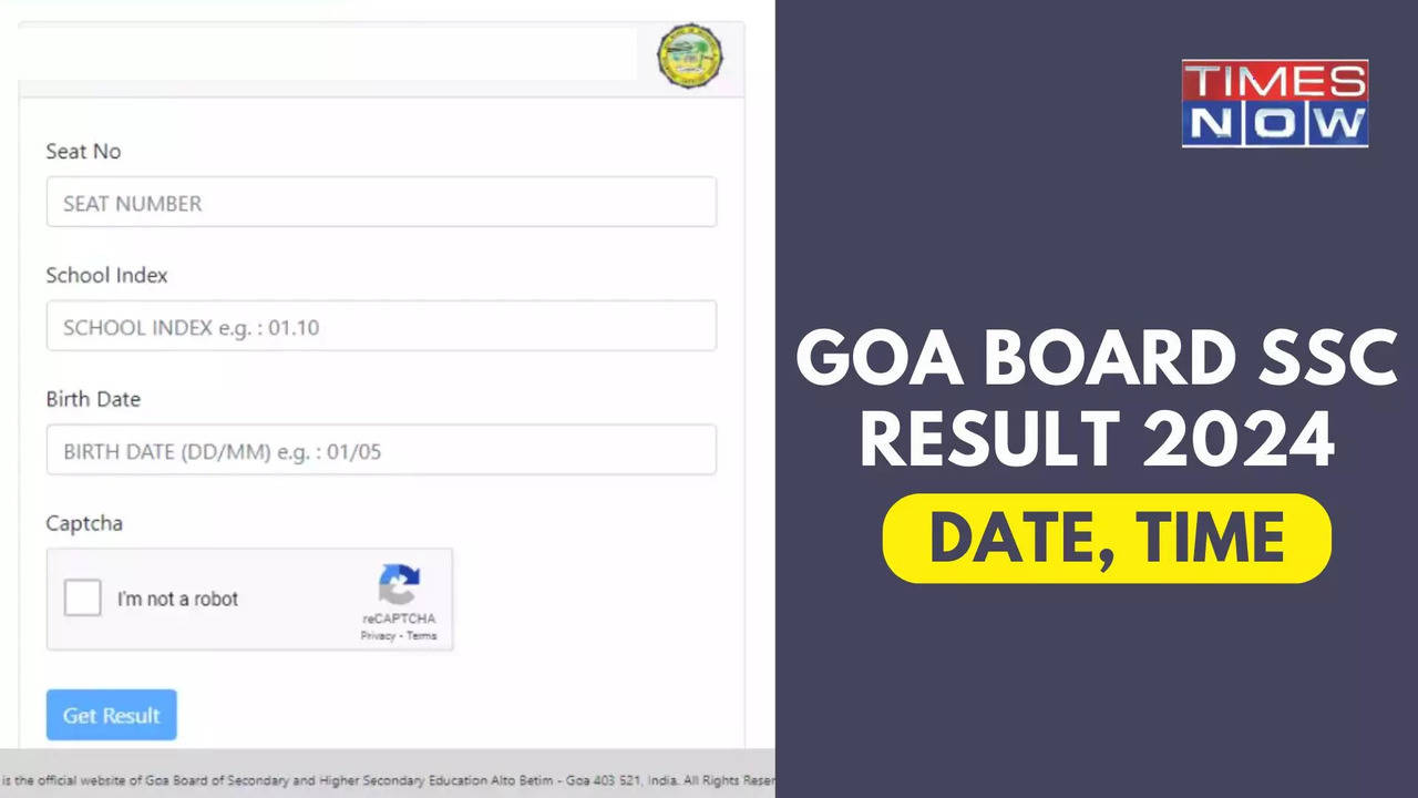 Goa Board SSC Result 2024: GBSHSE 10th Result Today on results.gbshsegoa.net