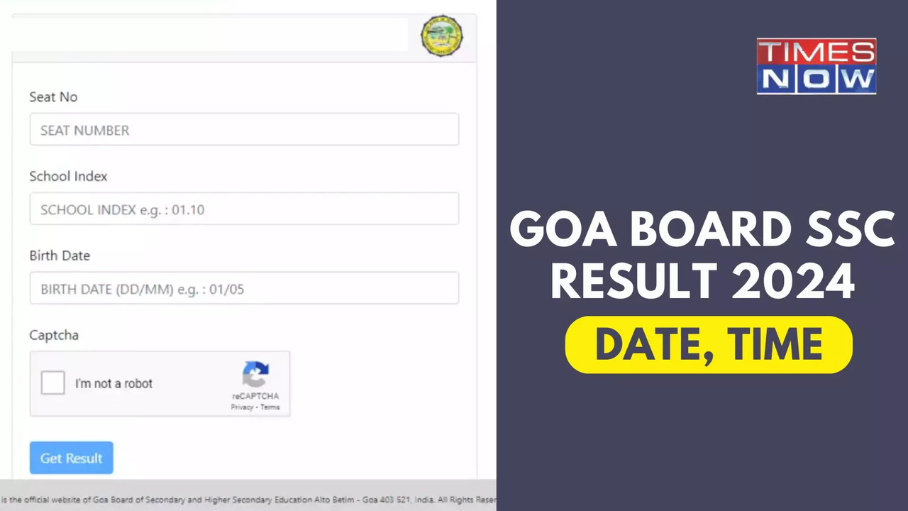 Goa Board SSC Result 2024: GBSHSE 10th Result Today on results.gbshsegoa.net