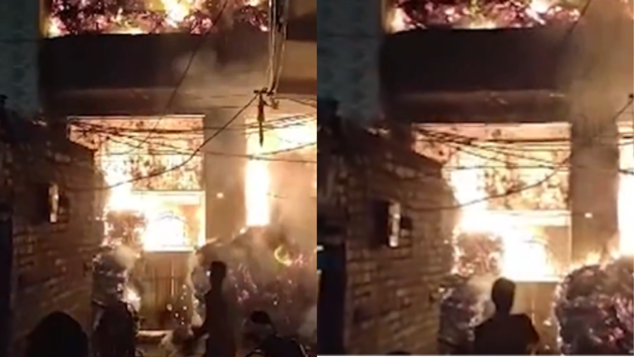 One person died in a fire at scrap warehouse in Nehru Enclave, Shakarpur, East Delhi.