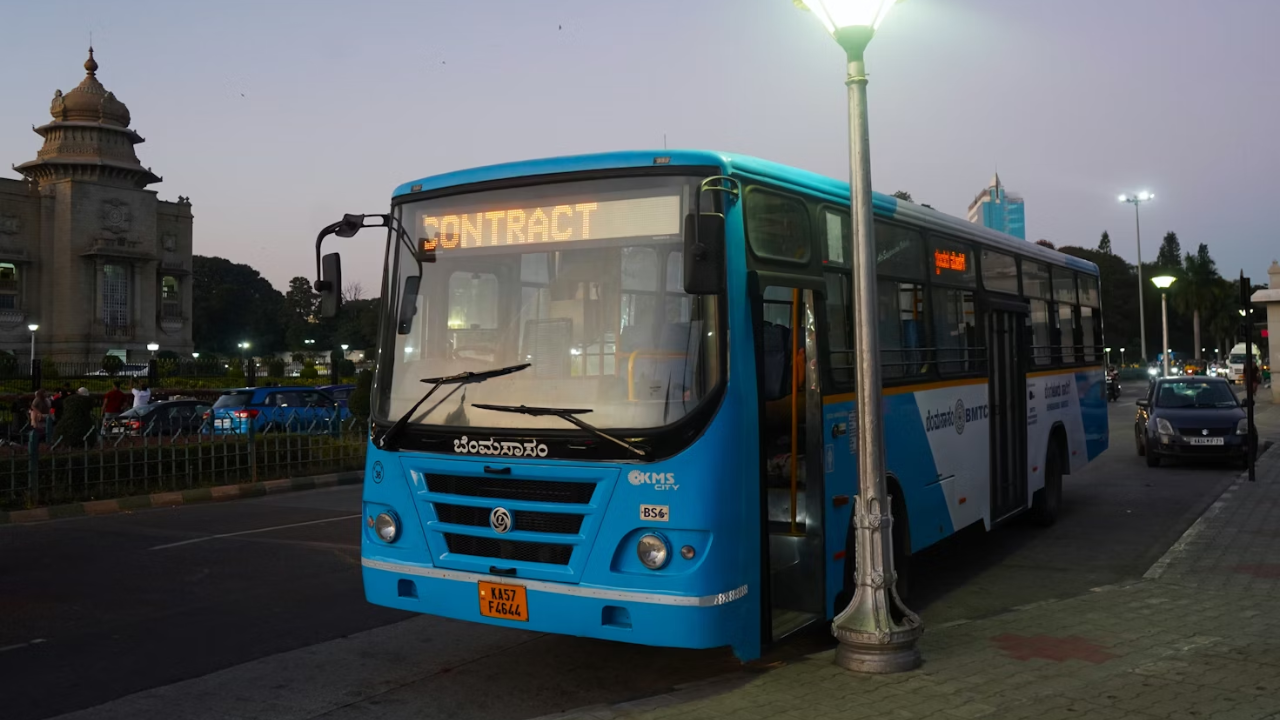 bengaluru's electric bus services affected amid divers' protest against low wages