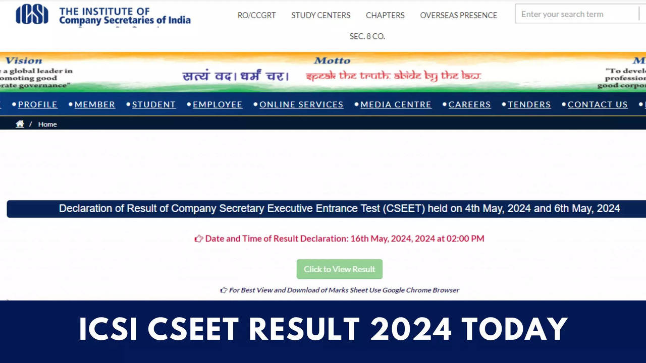 ICSI CSEET May Result 2024 Releasing Today at 2 PM on icsi.edu, How to Download