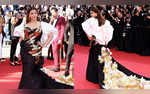 Cannes Film Festival 2024 Aishwarya Rai Bachchan Mesmerises In Black-White Gown With Dramatic Trail WATCH