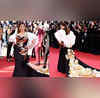 Cannes 2024 Aishwarya Rai Bachchan Mesmerises In Black-White Gown With Dramatic Trail WATCH