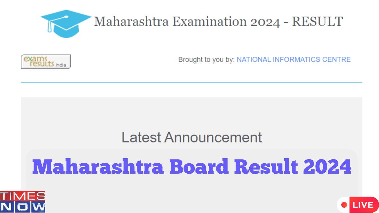 HSC Maharashtra Board Result 2024 Highlights MSBSHSE Maharashtra HSC Results Today on mahresultnicin Check Updates on HSC Result