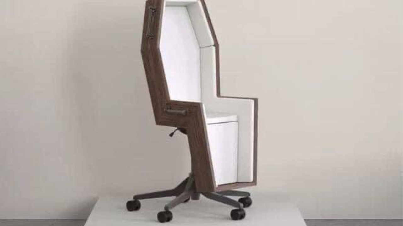 Coffin-Themed Office Chair Goes Viral.