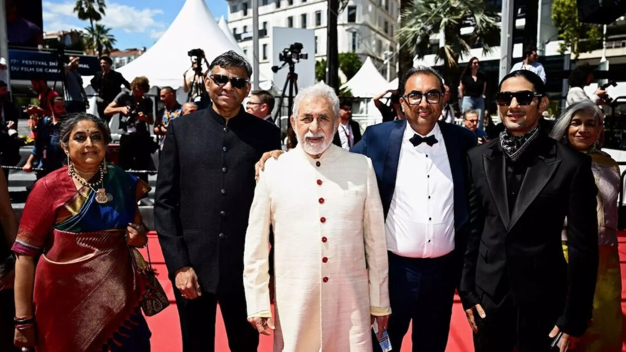 ​Cannes 2024: Naseeruddin Shah, Prateik Babbar And Others Arrive At Film Festival For Manthan Screening