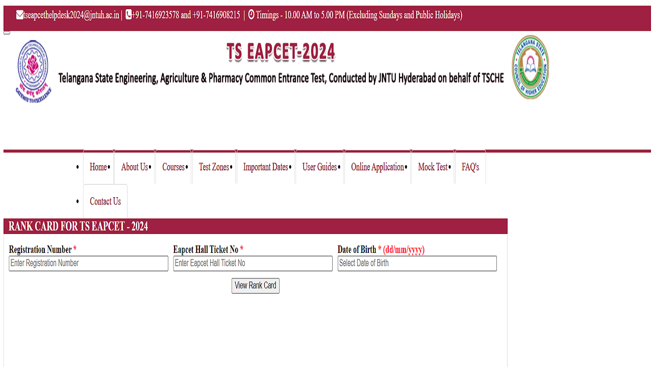 TS EAMCET 2024 Results Out on eapcet.tsche.ac.in, Manabadi, Direct Link