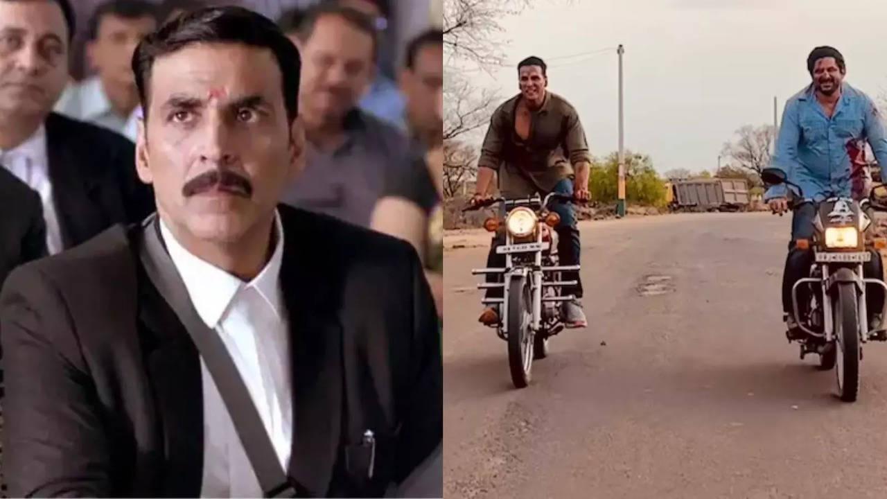 Jolly LLB 3: Bloody Akshay Kumar Wraps Rajasthan Schedule With Arshad Warsi. Drops Video Riding On A Bike