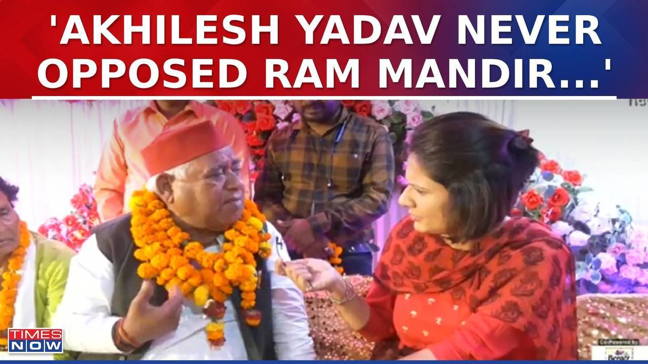 akhilesh yadav never opposed ram mandir visit, says sp's awadhesh prasad in ayodhya |national debate