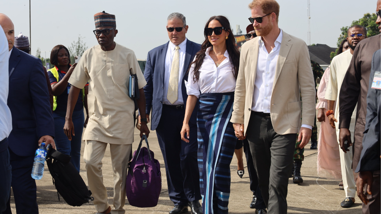 Meghan Markle and Prince Harry in Nigeria