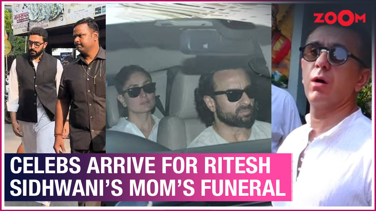 abhishek bachchan, saif-kareena, farhan akhtar pay respects at ritesh sidhwani's mom's funeral