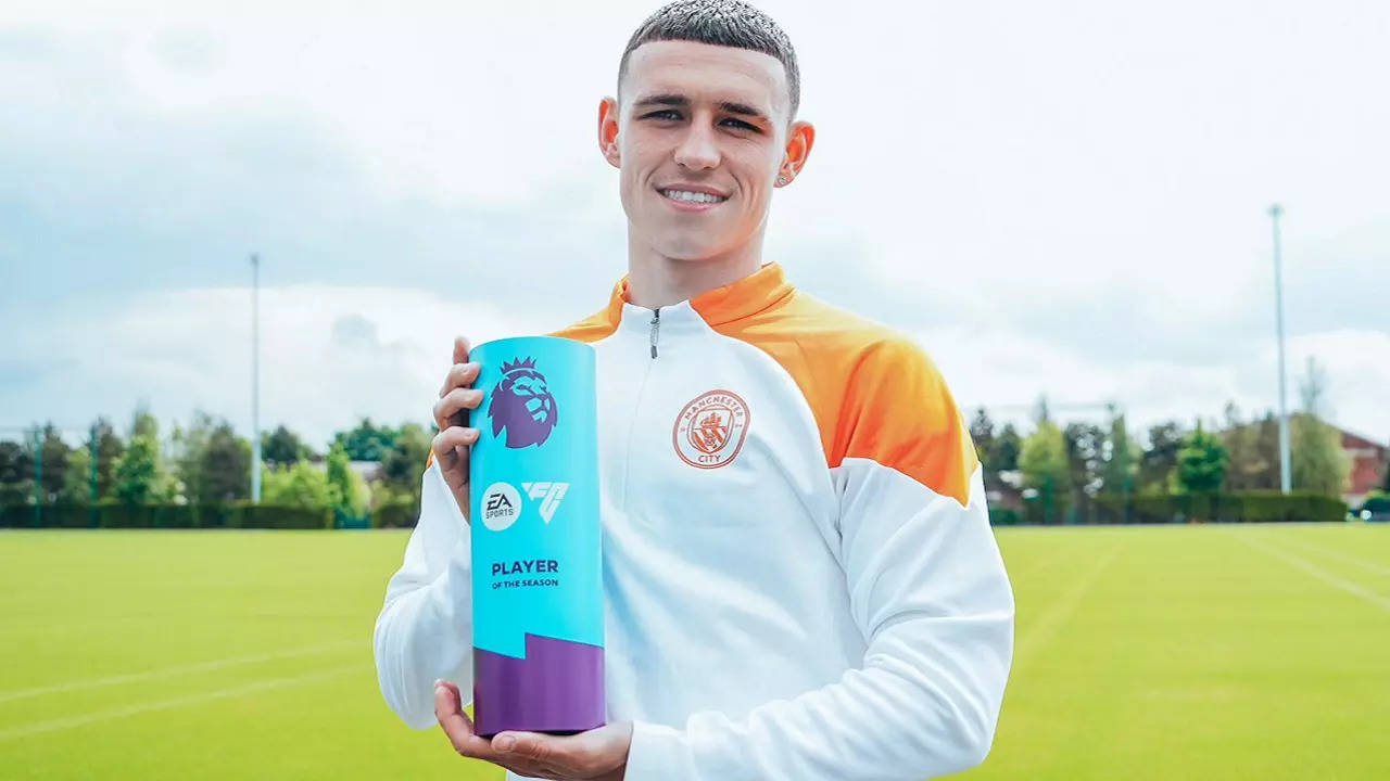 Manchester City's Phil Foden Wins Premier League Player Of The Season Award