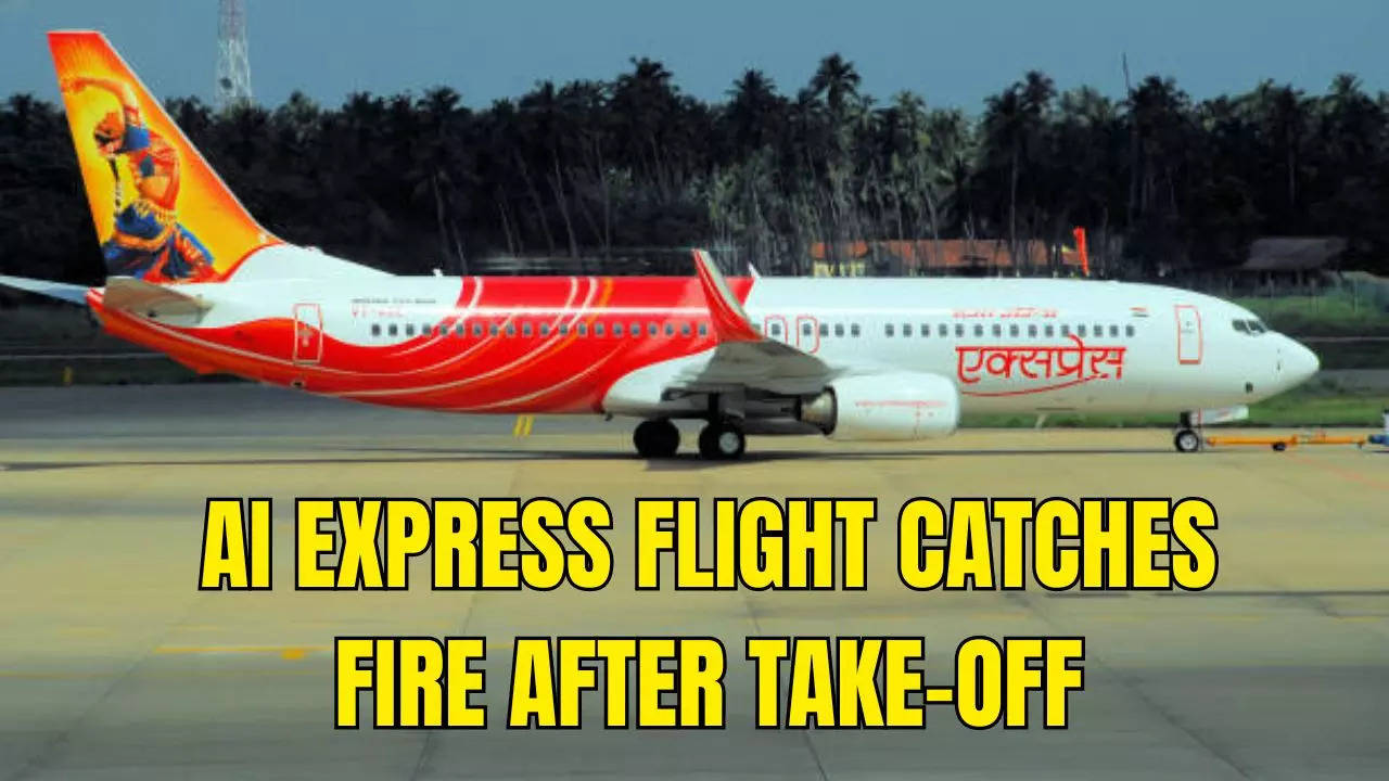 Air India Express Plane Catches Fire, Bengaluru To Kochi Flight With 179 Flyers Makes Emergency Landing | VIDEO