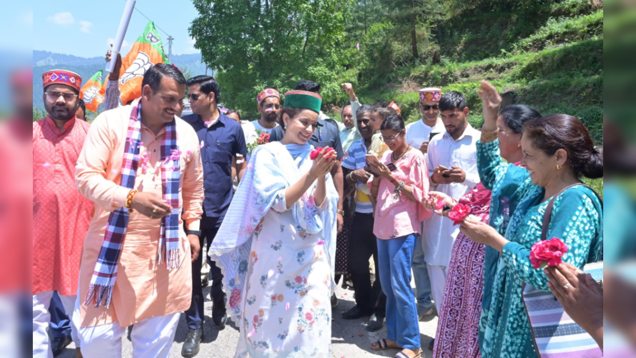 Kangana Ranaut has been aggressively campaigning for Lok Sabha elections