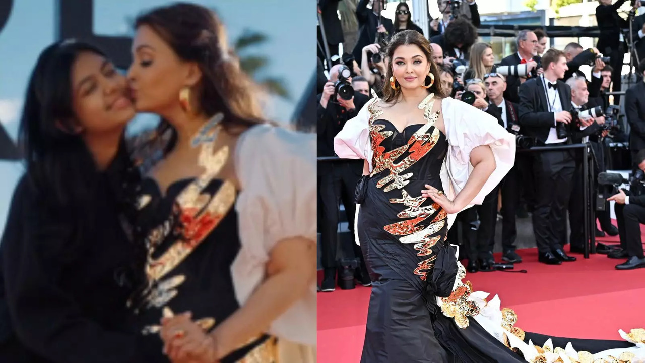 Cannes 2024: Aishwarya Rai Bachchan and Daughter Aaradhya Share Sweet Moment