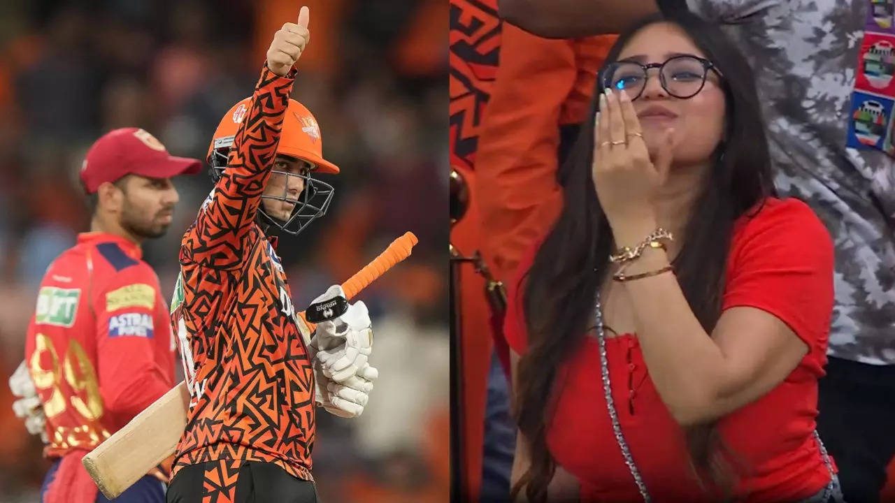 Abhishek Sharma's special celebration for sister Komal Sharma after scoring 50 against PBKS goes viral