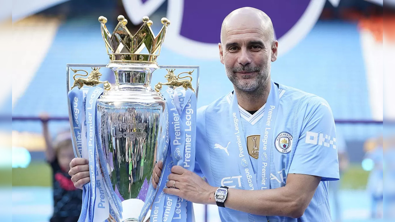 Pep Guardiola becomes first manager to win four Premier League titles in a row