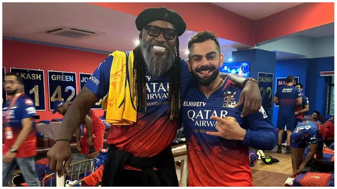 Chris Gayle Virat Kohli