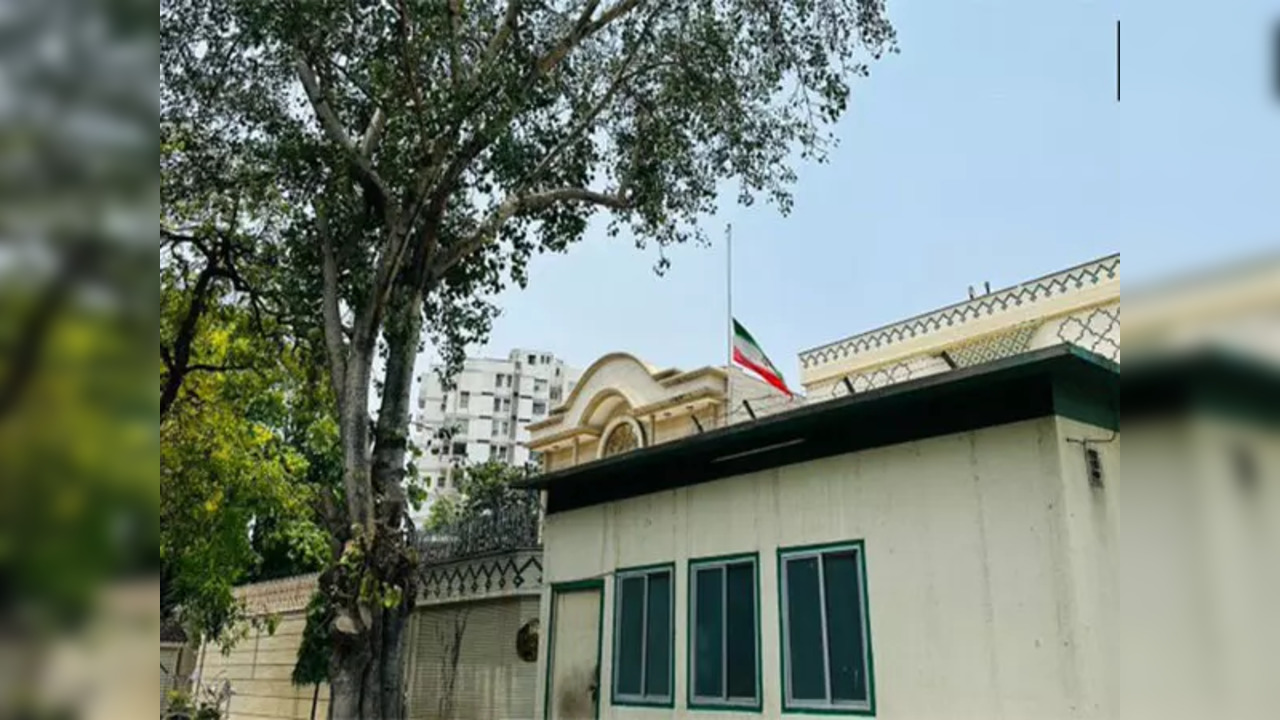 Iranian Embassy in New Delhi lowers its flag to half-mast