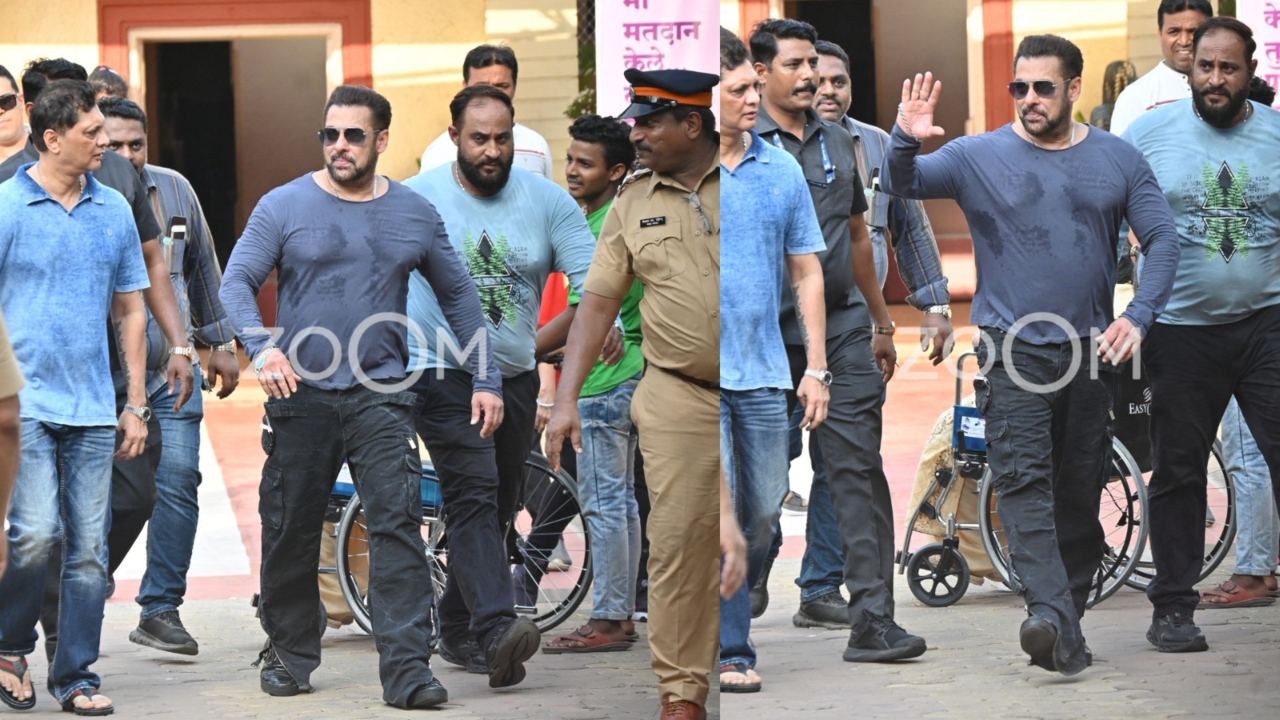 Lok Sabha Election 2024: Salman Khan Looks Uber Cool In Casual Attire As He Casts Vote - PICS