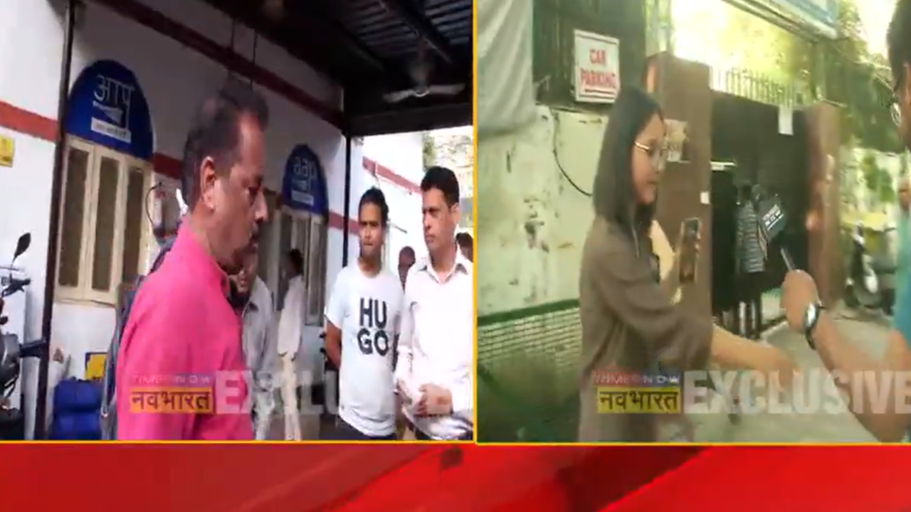 AAP Leader Misbehaves Times now Navbharat Reporter