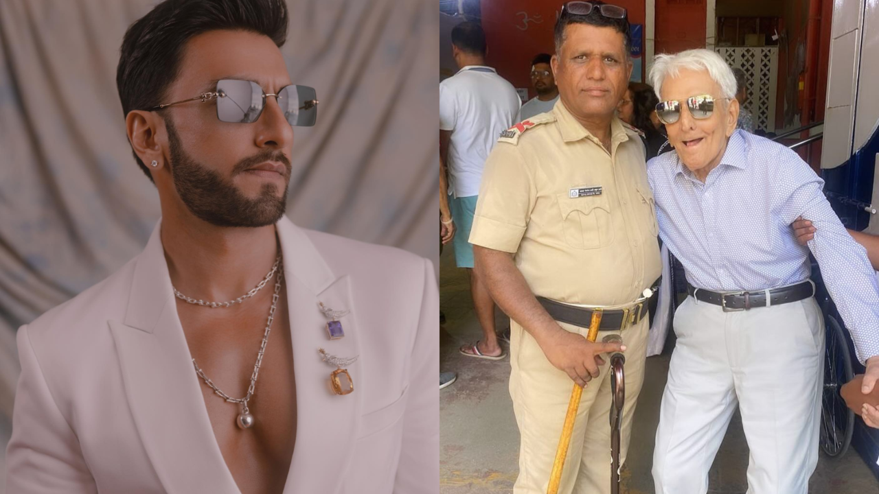 Ranveer Singh's 93-Year-Old 'Rockstar Nana' Battles Mumbai Heat To Cast Vote For Lok Sabha Elections 2024