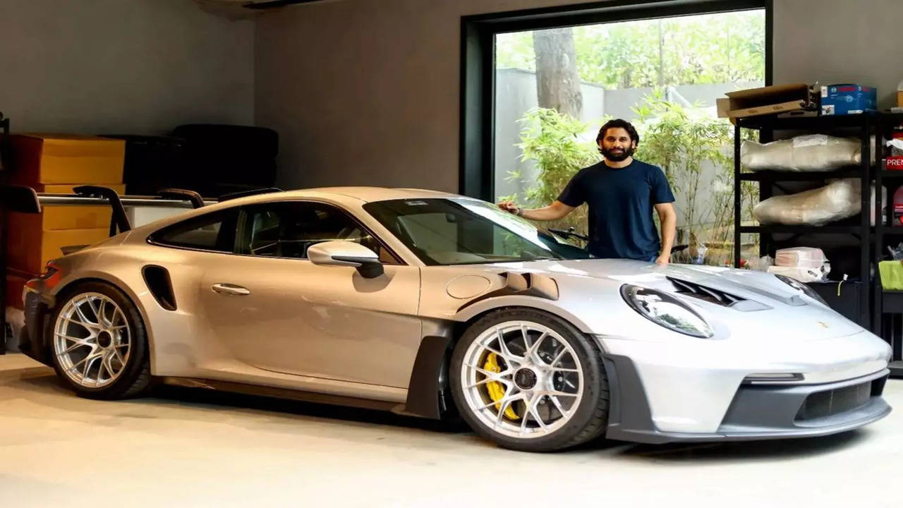 Naga Chaitanya with Porsche