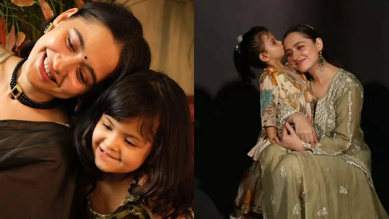 sanjeeda shaikh with daughter