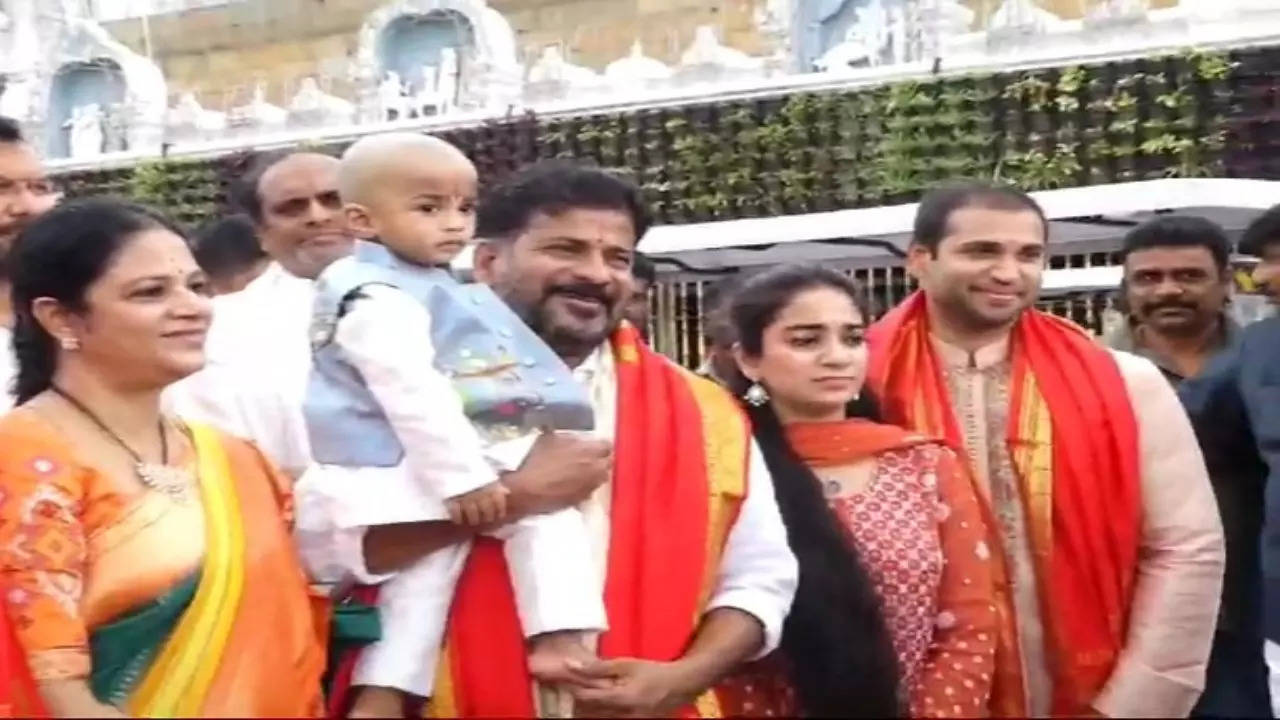 Revanth Reddy in Tirumala