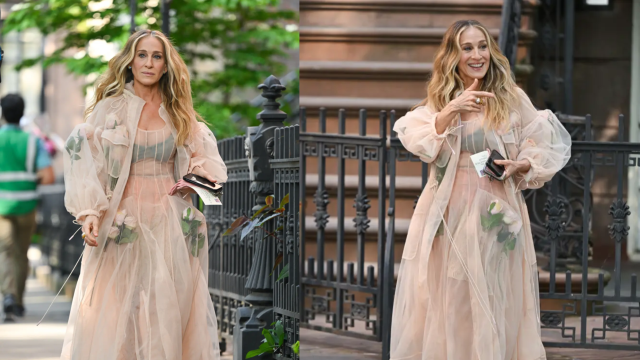 Sarah Jessica Parker Makes Heads Turn In Sheer Ensemble On And Just Like That Set, See Viral Pics