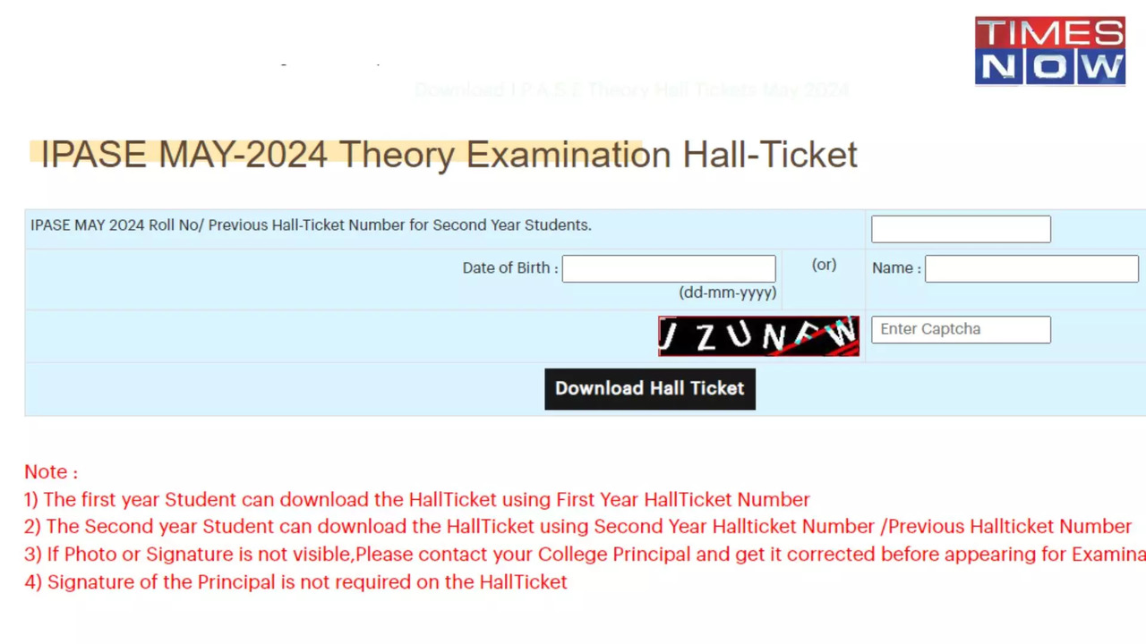 AP Intermediate Supply Hall Tickets 2024 Released on bieap.apcfss.in, Direct Link