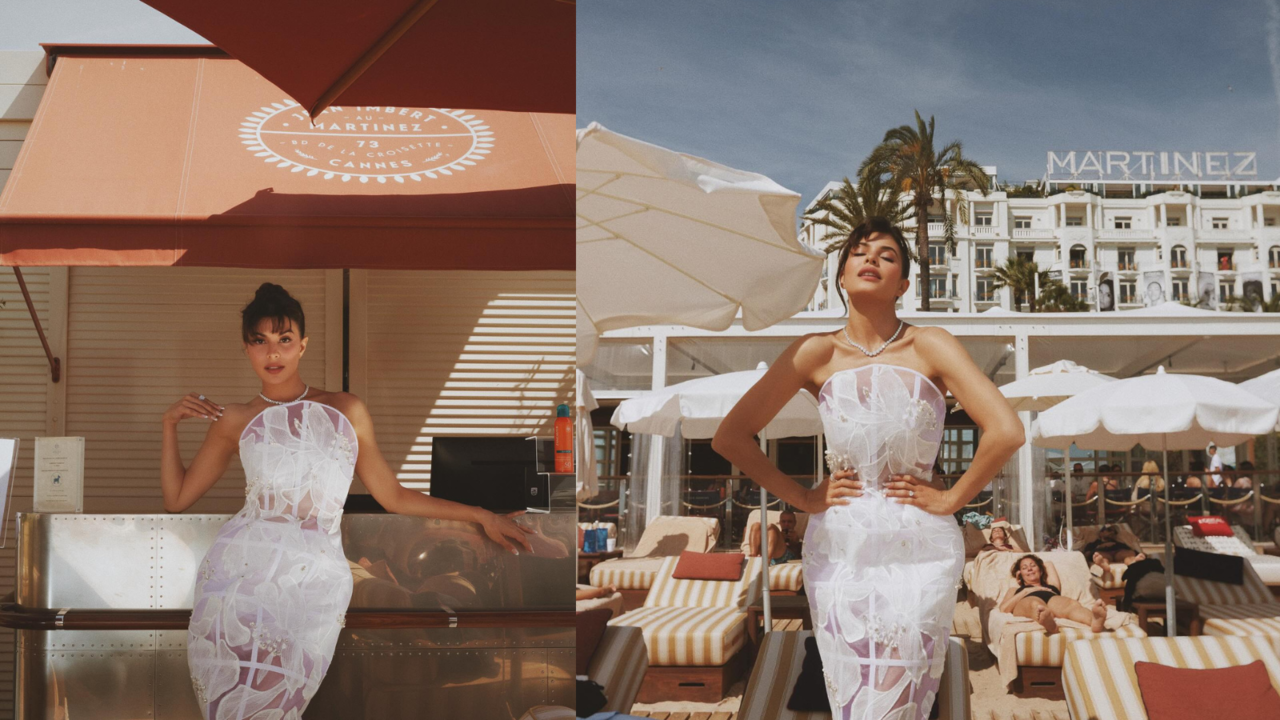 Cannes 2024: Jacqueline Fernandez Looks Mesmerising In Applique Sheer Dress, Takes French Riviera By Strom With 2nd Look