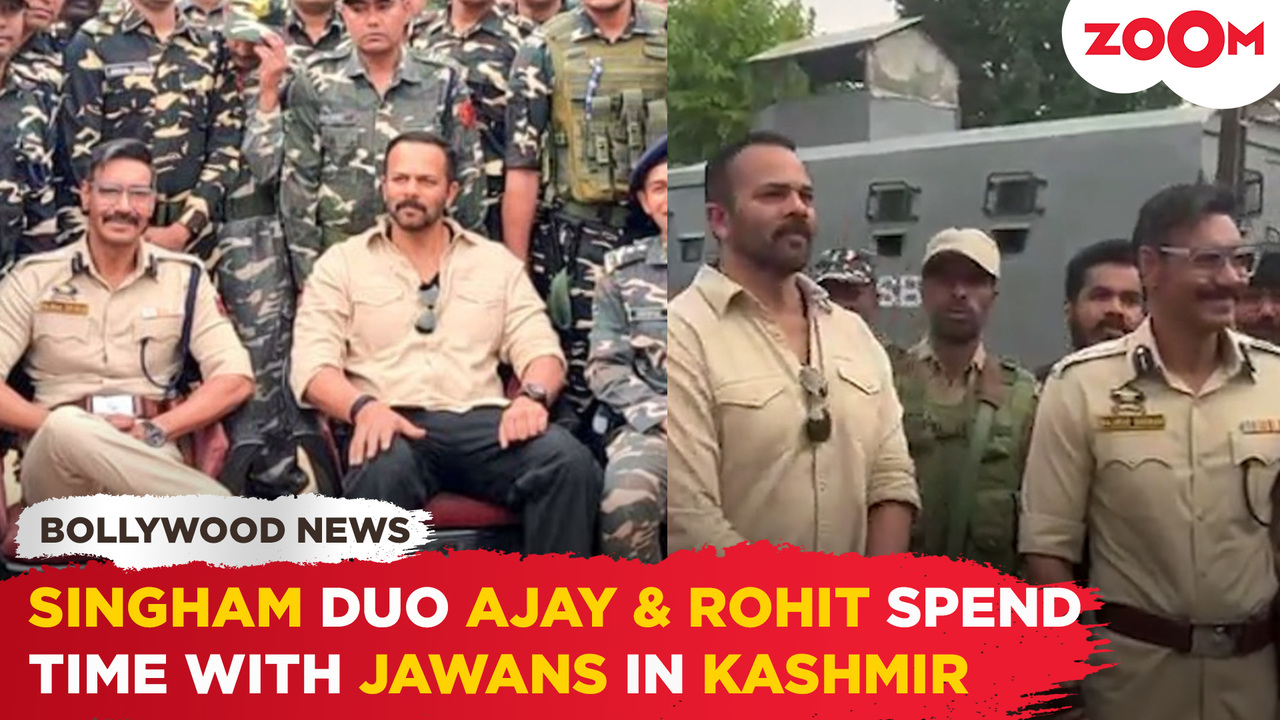 Ajay Devgn & Rohit Shetty visit SSB Jawans amid 'Singham Again' shoot ...