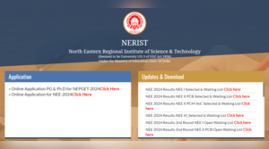 NERIST NEE 2024 Result Released At neristacin Direct Link Here