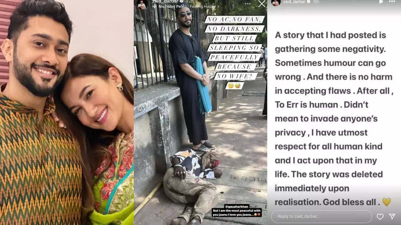 Gauahar Khan's Husband Zaid Darbar APOLOGISES After Facing Backlash For Trolling Homeless