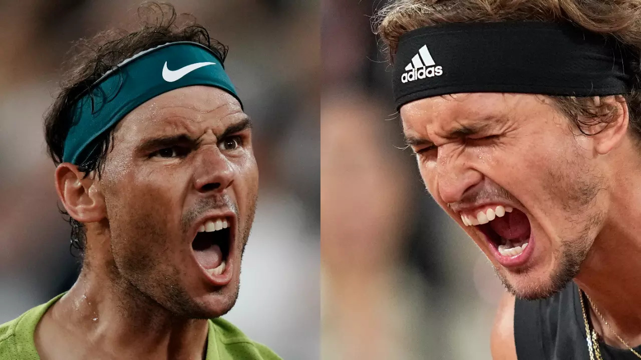 Rafael Nadal and Alexander Zverev