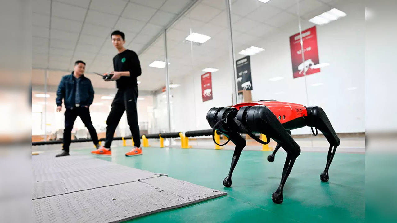 Chinese Robodogs Armed With Heavy Machinery