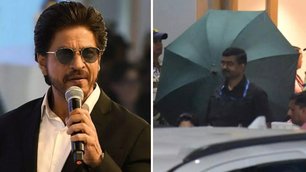 Shah Rukh Khan Back To Mumbai From Hospital, HIDES Behind Umbrella, Watch.