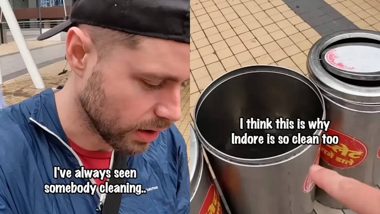 A YouTuber talks about cleanliness at Chappan Dukan, Indore in his vlog.| Courtesy: Daily Max