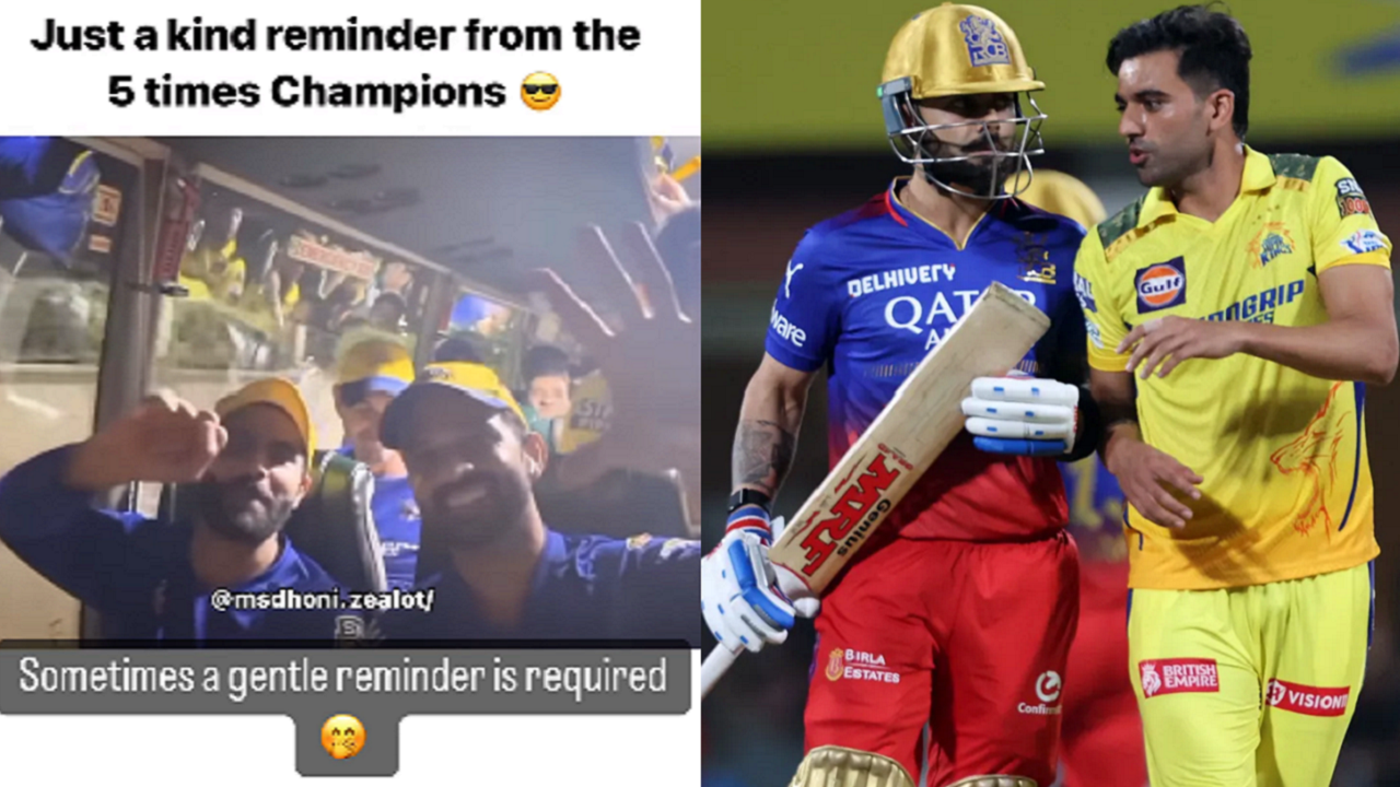 Deepak Chahar and Matheesha Pathirana reaction on Ambati Rayudu's post mocking RCB goes viral