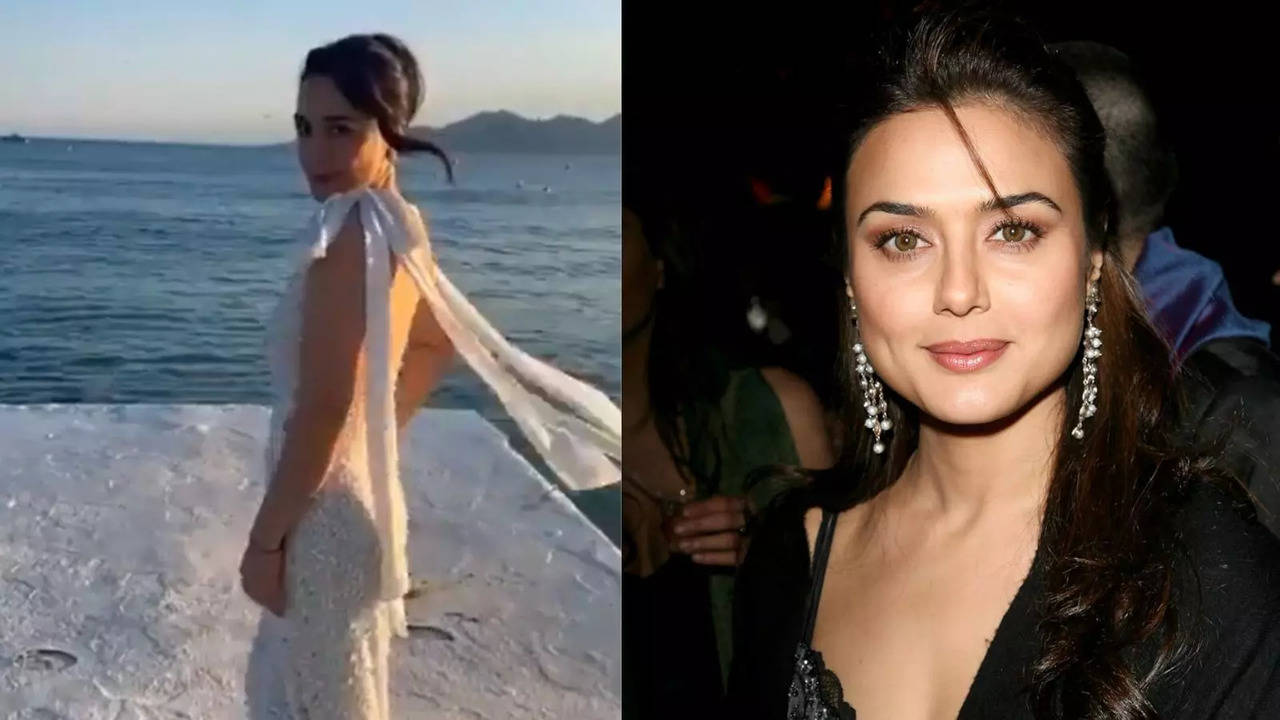 ​Preity Zinta Makes Comeback To Cannes Film Festival With Stunning White Pearl Gown!