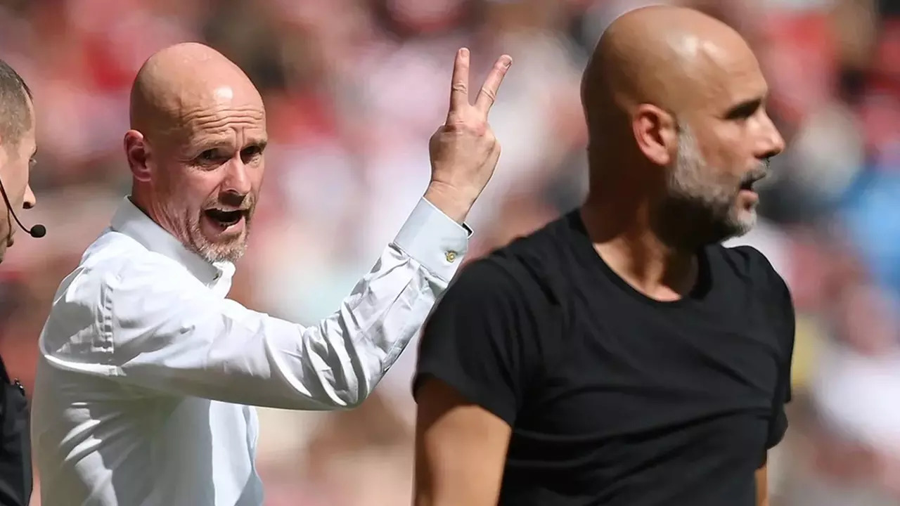 Erik ten Hag and Pep Guardiola