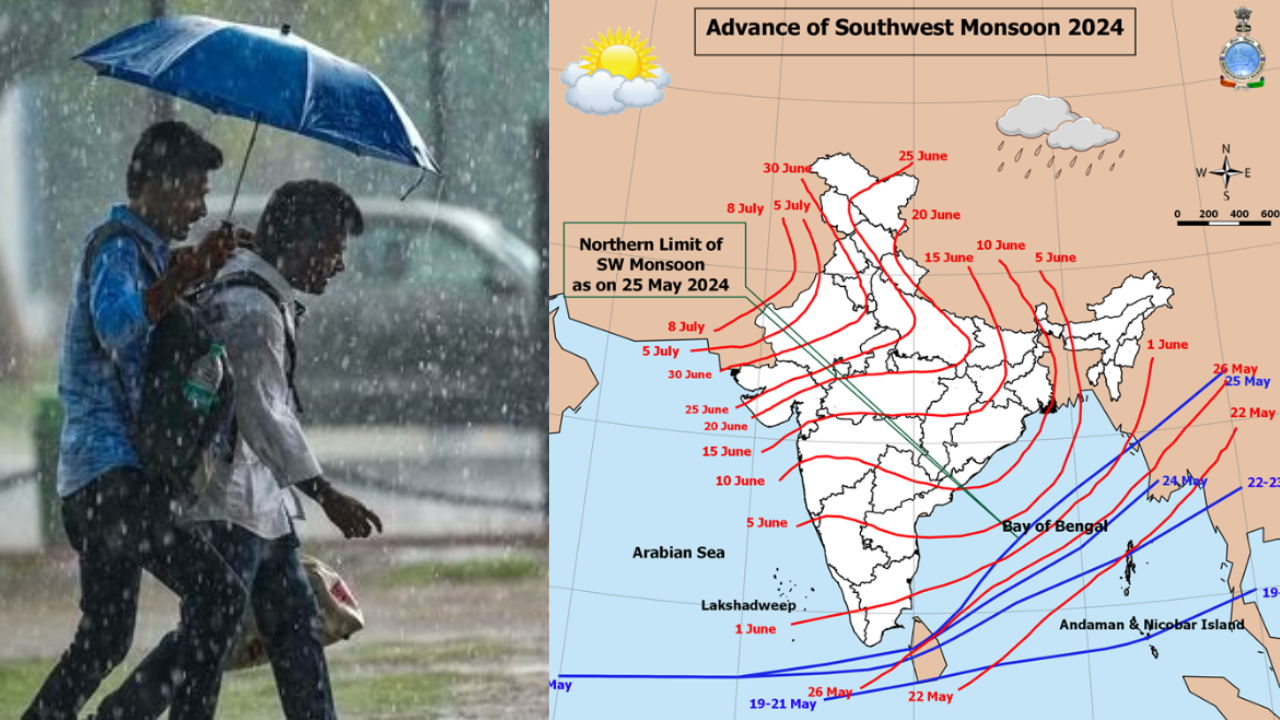 Southwest Monsoon Date in Delhi