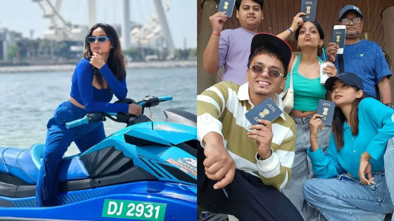 Manisha Rani Chills In Abu Dhabi With Her JDJ 11 Choreographer Ashutosh Pawar, See Pics