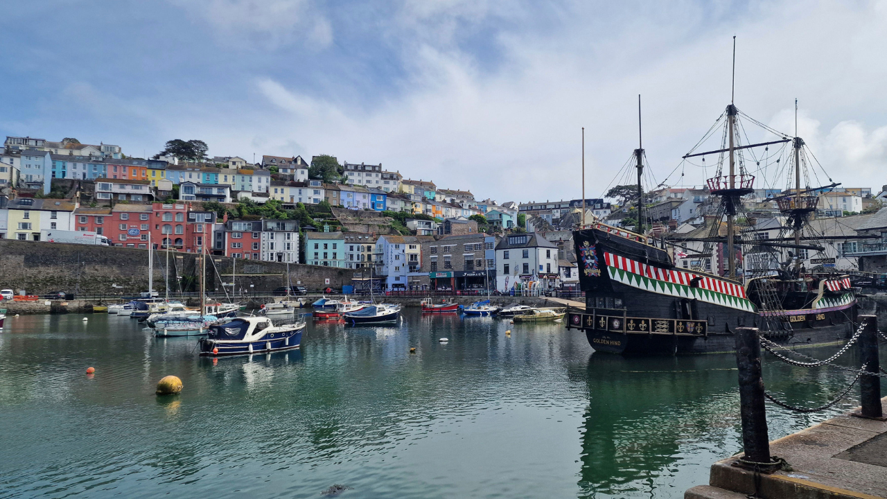 A general view of Brixham Harbour, in Brixham, Devon