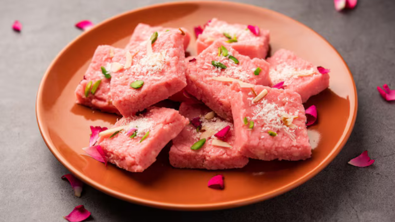 Watermelon Coconut Barfi Easy Recipe