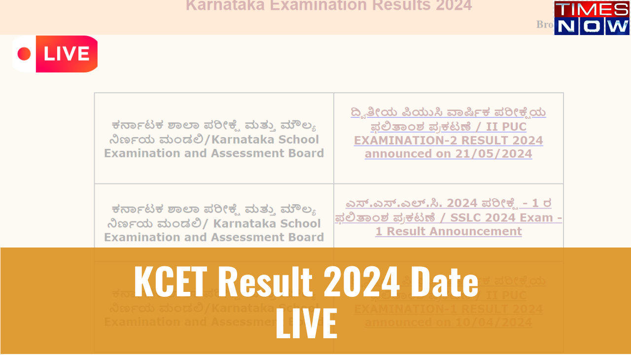 KCET Result 2024 Date Highlights Karnataka CET Results Date Notice Soon on karresultsnicin Check Updates