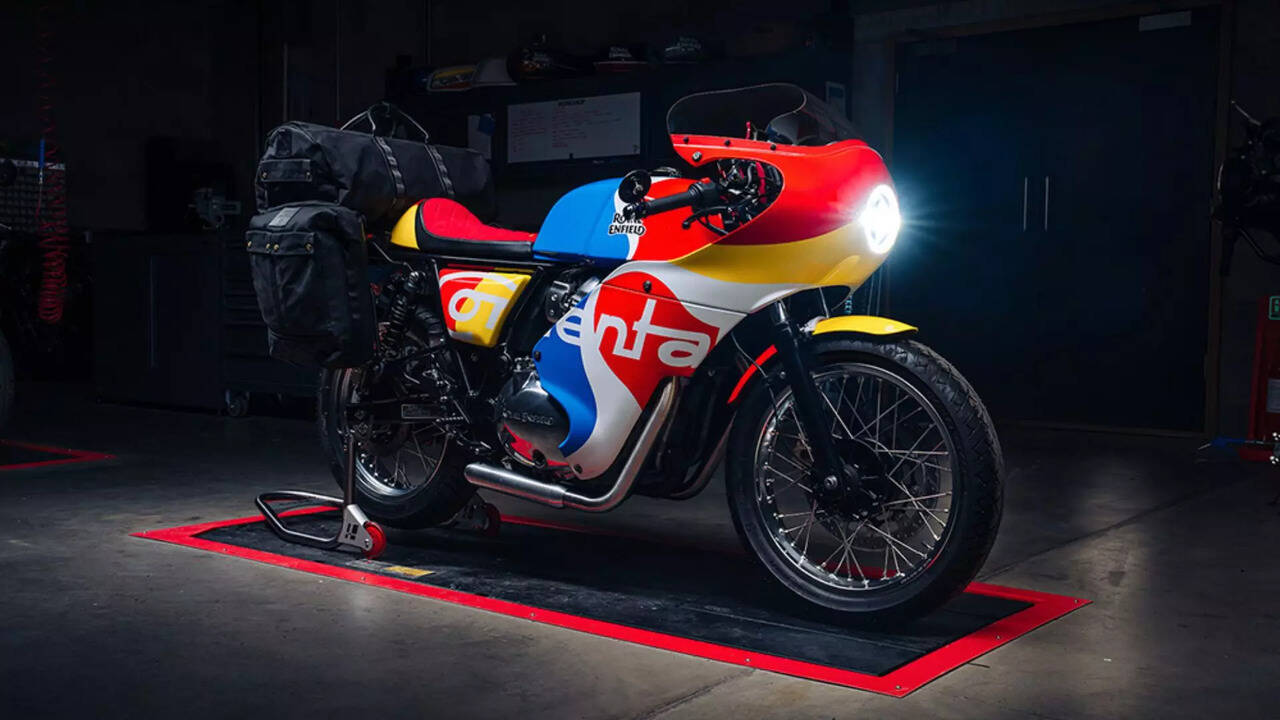 Custom Royal Enfield Continental GT 650 Cafe Racer Displayed At Savile