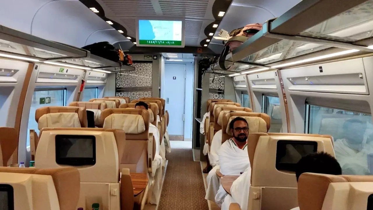 Now Indian Hajj Pilgrims Can Take High-Speed Train To Makkah. Credit: @IndianEmbRiyadh/ X