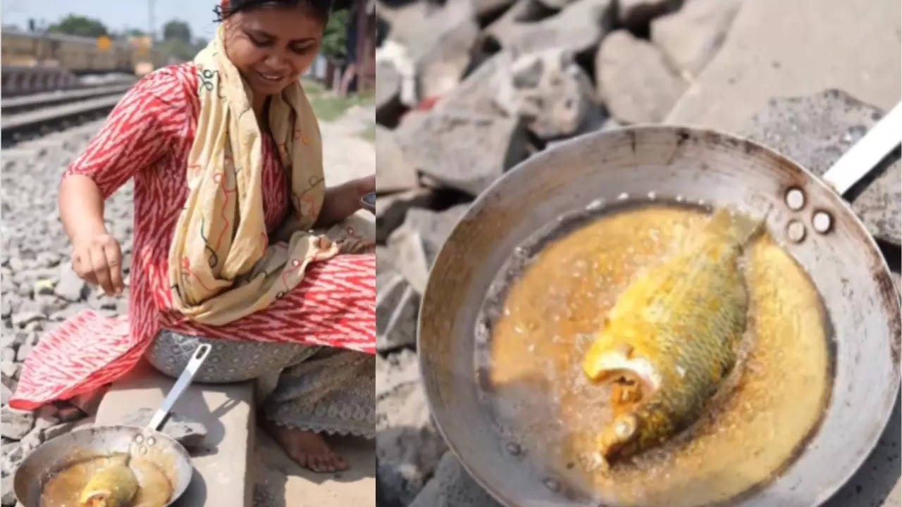 Amid heatwave, Woman cooks food without stove.